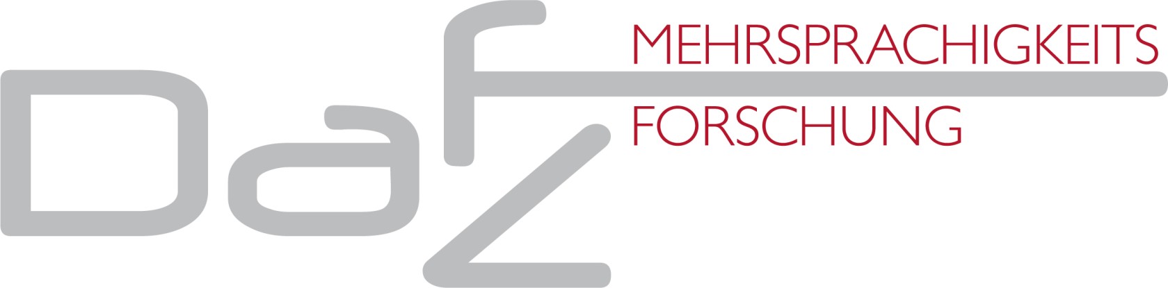Logo Fachgebiet Mehrsprachigkeitsforschung, Deutsch als Fremdsprache, Deutsch als Zweitsprache